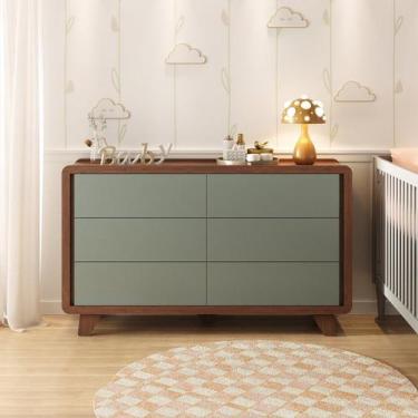 Imagem de Cômoda Infantil 6 Gavetas 100% Mdf Premium Mabel - FD