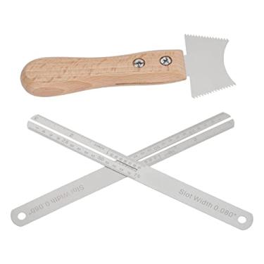 Imagem de RiToEasysports Ferramenta de Reparo de Slot de Traste de Guitarra, Kit Luthier Com Madeira e Metal Confiáveis ​​para Entusiastas de Guitarra