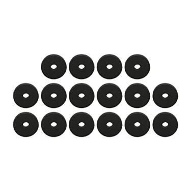 Imagem de RiToEasysports Melhore a Qualidade do Som Com Acessórios de Pratos de Substituição, Capas de Pratos de Feltro de Plástico para a Maioria Dos Kits de Bateria (Preto)