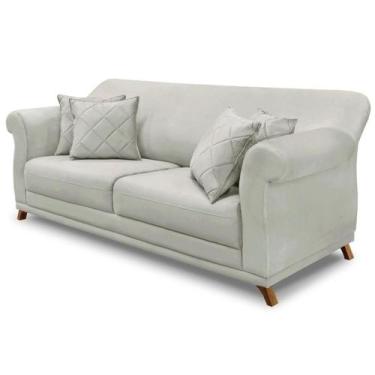 Imagem de Sofa 3 Lugares Retro Polo 200cm Com Almofada Veludo 2223 Ezz 2223 - MI