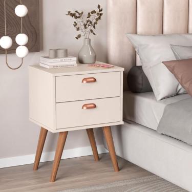 Imagem de Mesa Apoio 2 Gavetas Lanciano Off White