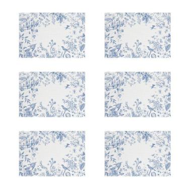 Imagem de Jogo Americano Copa E Cia 6 Peças Trama Loom Birds