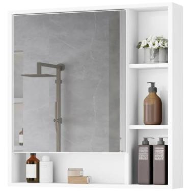 Imagem de Armário Banheiro com Espelheira Porta (Branco)