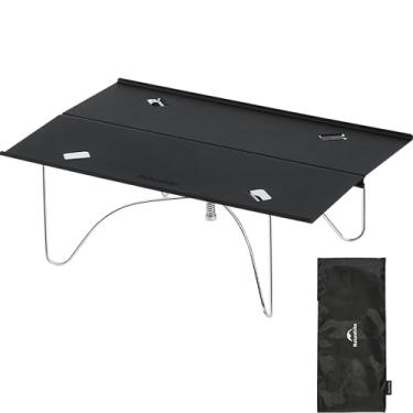 Imagem de Naturehike Mesa de acampamento dobrável solo de 312 g – Mini mesa de mochila ultraleve com capacidade de carga de 29,9 kg, alumínio, sem montagem para caminhadas, acampamento e praia (mesa lateral