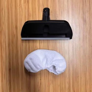 Imagem de Vminno Kit de acessórios de limpeza a vapor, almofadas de substituição de microfibra branca e conjunto de rodo de janela, compatível com modelo NJ-CS108, 1 pacote de panos de limpeza reutilizáveis