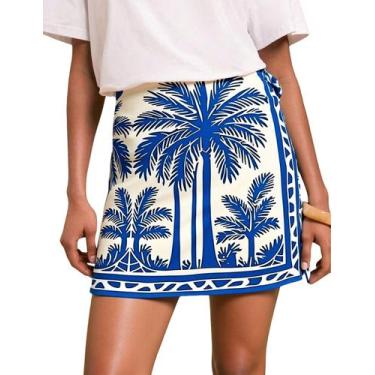 Imagem de Saia Sujama Summer Boho com estampa floral, mini roupa de praia