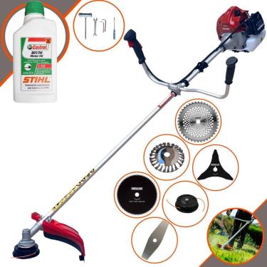 Imagem de Roçadeira Bcj521 Kawashima + 6 Opções De Cortes + Óleo Stihl