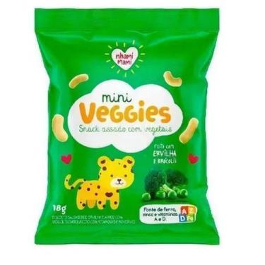 Imagem de Mini Veggies Snack Ervilha E Brocolis 18g Nhami Mami