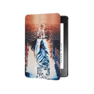 Imagem de Akacy Capa com padrão pintado para Kindle Paperwhite de 6,8 polegadas 11ª geração lançada em 2021 (Modelo: M2L3EK) com função automática de despertar/dormir/à prova d'água (32)
