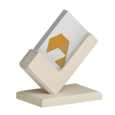 Imagem de Expositor Para CartõEs De Visita, Mesa Multifuncional, Estante Para Sala De Estar E áRea De RecepçãO(Bege)