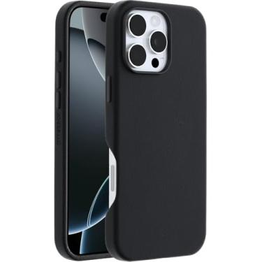 Imagem de OtterBox Capa de couro de cacto para Apple iPhone 16 Pro Max Symmetry Series - embalagem não varejista (preto cinza)