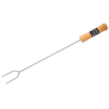 Imagem de Espeto Tipo Garfo Churrasco Fogueira Camping Marshmallow