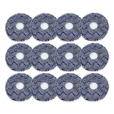 Imagem de Replacement Compatible With Ecovacs T10 TURBO/Deebot X1 / OMNI / X1 TURBO Vacuum Cleaner Mop Cloth Washable Mop Pads Parts Accessories(12pcs)