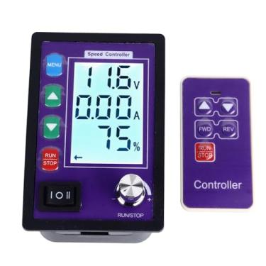 Imagem de YWBL-WH Controlador de Velocidade do Motor DC Com Display LCD Remoto, Botão Bidirecional 10-55V 30A e Controle de Botão para Motor de Escova Robótica DIY