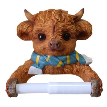 Imagem de IEUDNS Organizador de Papel Higiênico, Suporte 3D para Papel Higiênico com Prateleira