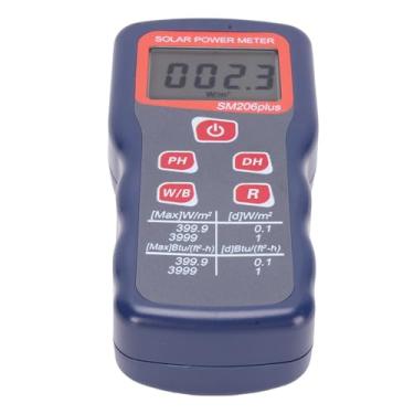 Imagem de FTVOGUE Medidor de Energia Solar Testador de Irradiação de Energia Digital Ferramenta Portátil de Medição de Luz Solar Com Retenção de Dados para Experimentos de Física de Pesquisa Material ABS