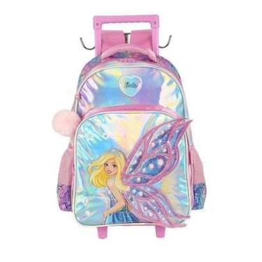 Imagem de Mochila de Rodinhas Com Alça Luxcel Barbie Rosa-Feminino
