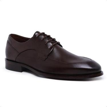 Imagem de Sapato Social Derby Scatamacchia em Couro Marrom Liso Premium 96000-Masculino