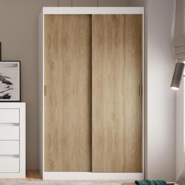 Imagem de Guarda Roupa Casal 2 Portas 2 Gav Branco Carraro Noah - MÓVEIS CARRARO