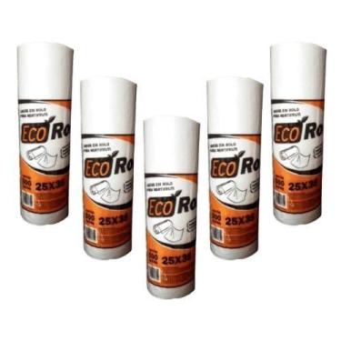 Imagem de Bobina Saco Plástico Sacolas Picotada 25X35 5 Rolos C/500Un - Eco Roll