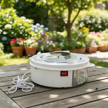 Imagem de Armadilha Pega Moscas Sem Veneno Atóxica Silenciosa 20cm Captura Mosquitos Insetos Eficiente USB