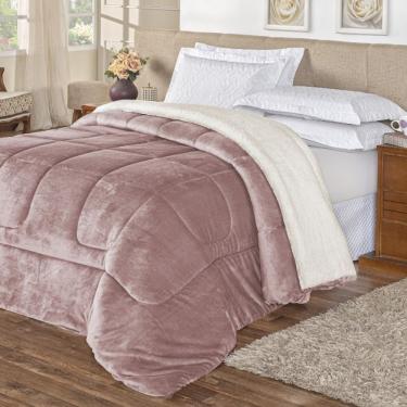 Imagem de Coberdrom Pele De Carneiro Sherpa Everest Queen 01 Peça - Rosê