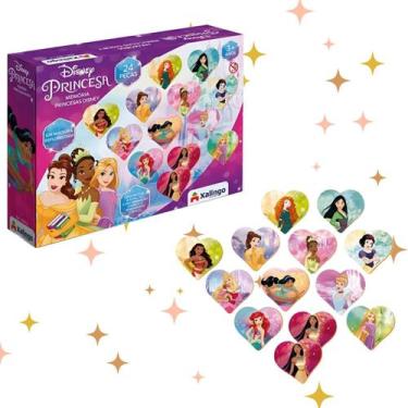 Imagem de Jogo Tabuleiro Da Memoria E Quebra Cabeça Infantil Criança Disney Prin