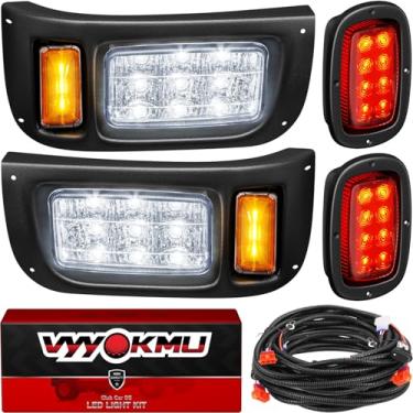 Imagem de Kit de lanterna traseira de farol de carrinho de golfe, Club Car DS 12V LED kit de farol traseiro de carro de clube para gás e eletricidade DS 1993-Up, kit de luz legal de rua de carrinho de golfe com