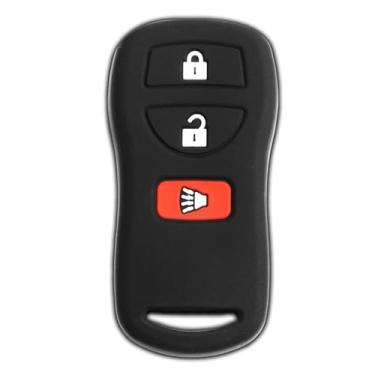 Imagem de Capa de borracha macia KeyGuardz sem chave para chave de carro Fob para Nissan Infiniti Pathfinder Frontier Murano Titan Xterra