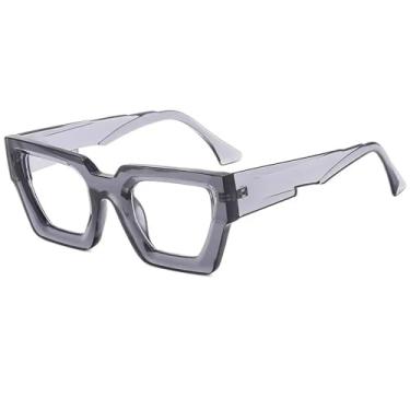 Imagem de Óculos de Sol UV400 - Lentes Cinza Bicolores Estilo Punk para Homens e Mulheres, Esportes ao Ar Livre, Corrida e Ciclismo, Cinza e Transparente