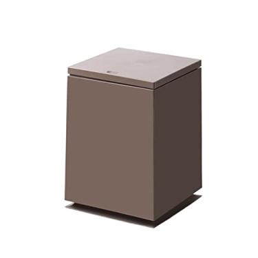 Imagem de Lixeira simples de grande capacidade lata de lixo doméstica interior escritório quarto cesto de lixo