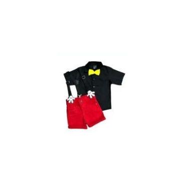 Imagem de Conjunto Mickey Mouse Manga Curta Bermuda Bebe Infantil Preto - Miguel