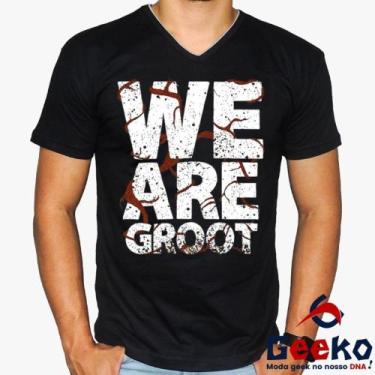 Imagem de Camiseta Groot 100% Algodão Guardiões da Galáxia - We Are Groot  Guard