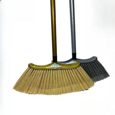 Imagem de Kit Vassoura Italiana de Luxo - Cerdas Macias para Porcelanato, Cores Variáveis, Estilosa e Prática para Limpeza Doméstica, Ideal para Casa e Apartamento (02 UNIDADES)