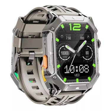 Imagem de Smartwatch Militar Haylou Iron N1 Tela Amoled, 5atm, Bateria de 100 Dias 850 mAh-Unissex