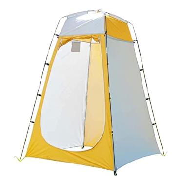 Imagem de AkosOL Tendas para acampamento, praia, barraca de banho portátil, chuveiro, praia, pesca, acampamento ao ar livre, barraca de vaso sanitário, vestiário, barraca de chuveiro com bolsa de transporte