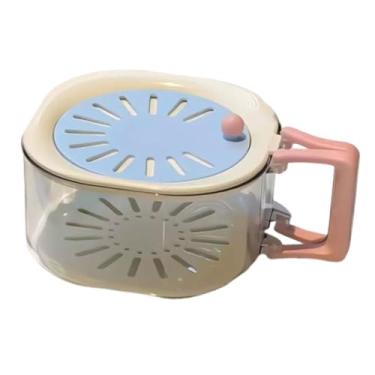 Imagem de Generic Cesto escorredor de frutas e legumes, recipiente para lavar vegetais, prático, reutilizável, com ventilação ajustável, multiuso, escorredor de roupas.