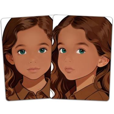 Imagem de DELORIGIN 2 peças de quadro de prática de pintura facial, tamanho A4, reutilizável, quadro de prática de maquiagem, ferramenta de exercícios, suprimentos de pintura facial para iniciantes em maquiagem