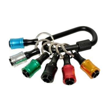 Imagem de Ioensy Conjunto de 6 peças de adaptadores para parafusos e pontas de chave de fenda, leves e práticos, com encaixe hexagonal de 1/4", ideais para pais,