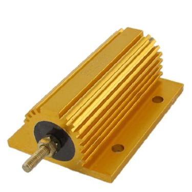 Imagem de Revestimento dourado 75W 8 Ohm Resistor de alumínio (Resistencia de aluminio resistente de 8 ohmios de Shell de tono Dorado de 75W