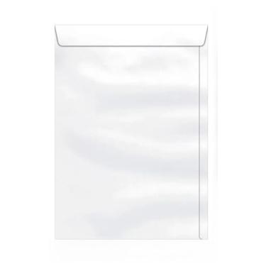 Imagem de 100 Envelope Para Documento Kraft Pardo Branco Ouro 22x32cm(*Branco 17,6x25,0*)