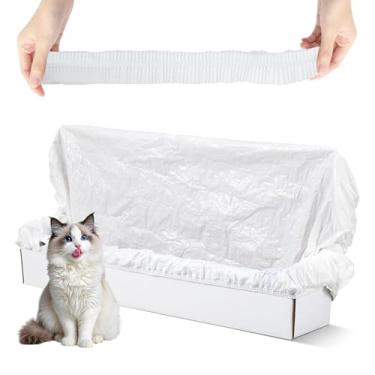 Imagem de Sacos de lixo compatíveis com caixa de areia Popur X5 – Design espesso e à prova de vazamento, controle de odor de 7 dias, ajuste perfeito para caixas de areia de gatos autolimpantes X5 - 40 peças