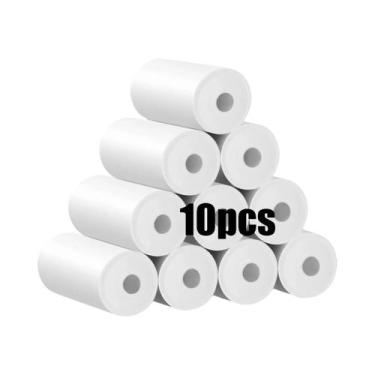 Imagem de Papel Térmico Branco Para Câmera Infantil, 10 Rolos 57x25MM, Acessório