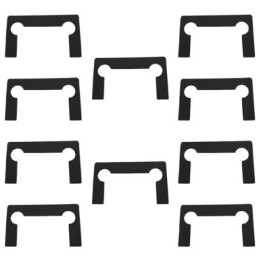 Imagem de Dsjnf Gaxeta de dobradiça de vidro preta 8 x 4,6 cm espessura 15 mm junta de porta de chuveiro vertical tipo dobradiça braçadeira de porta de chuveiro design de fácil instalação adequado para