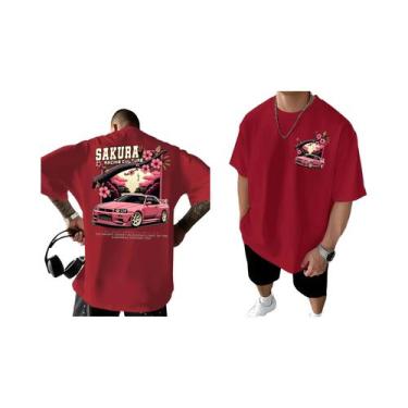 Imagem de Camiseta Masculina Com Estampa Japonesa De Corrida, Sakura Motorsport,