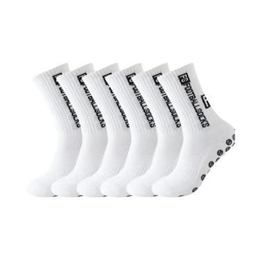 Imagem de Meias Masculinas Antiderrapantes Para Futebol, Rugby, 6 Pares, Com Ven