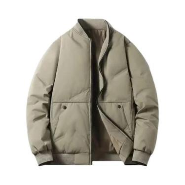 Imagem de Jaqueta De Beisebol Masculina De Algodão Quente Para Outono E Inverno 