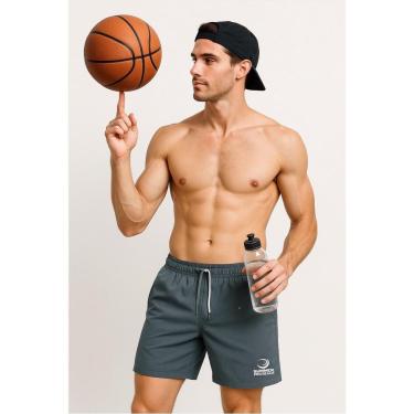 Imagem de Short Masculino Cinza Treino Corrida Academia Beach Tennis Summer Pro-Masculino