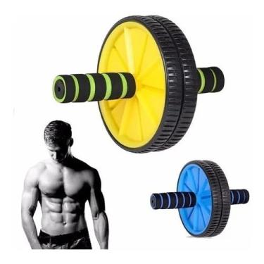 Imagem de Roda Rolinho De Exercicios Abdominal Lombar Exercicios Funcional Aparelho Fitness