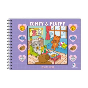 Imagem de Comfy Fluffy Roxo 48 Páginas Capa Dura - Ciranda Cultural